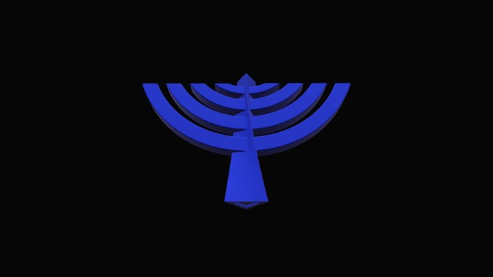 Chanukiah/Menorah 3D Model