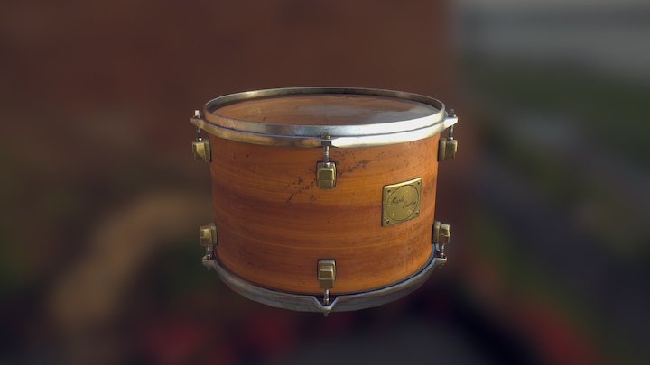 Maple Custom Drums 10" tom 3D Model