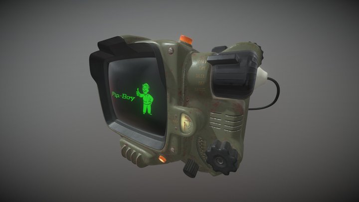 Pip Boy Fallout 4 3D Model