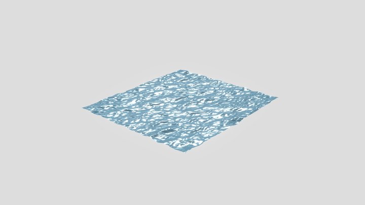 Ocean / water perfect loop 3D Model
