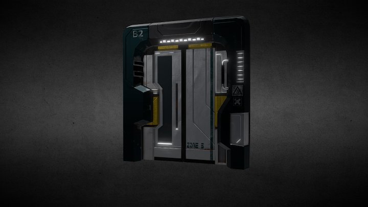 Scifi Door 3D Model
