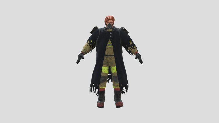 Kai the Firefighter - IMS 305 Character 3D Model
