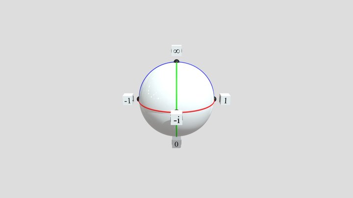 Riemann Sphere 3D Model