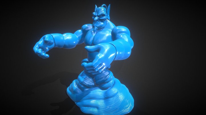 Aladdin's Genie Evil Mode (One Piece) 3D Model
