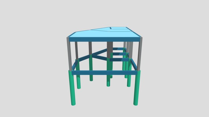 ESTRUTURAL BANHEIROS - GINÁSIO COSTA CAVALCANTI 3D Model