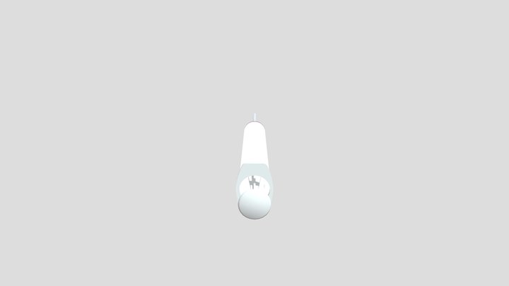 Empty Pink Needle 3D Model