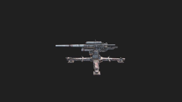 Flak 8.8 18/36 3D Model