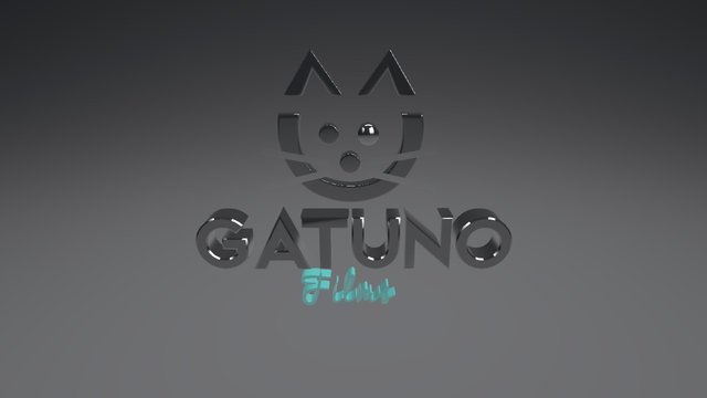 Gatuno Films logo 3D 3D Model