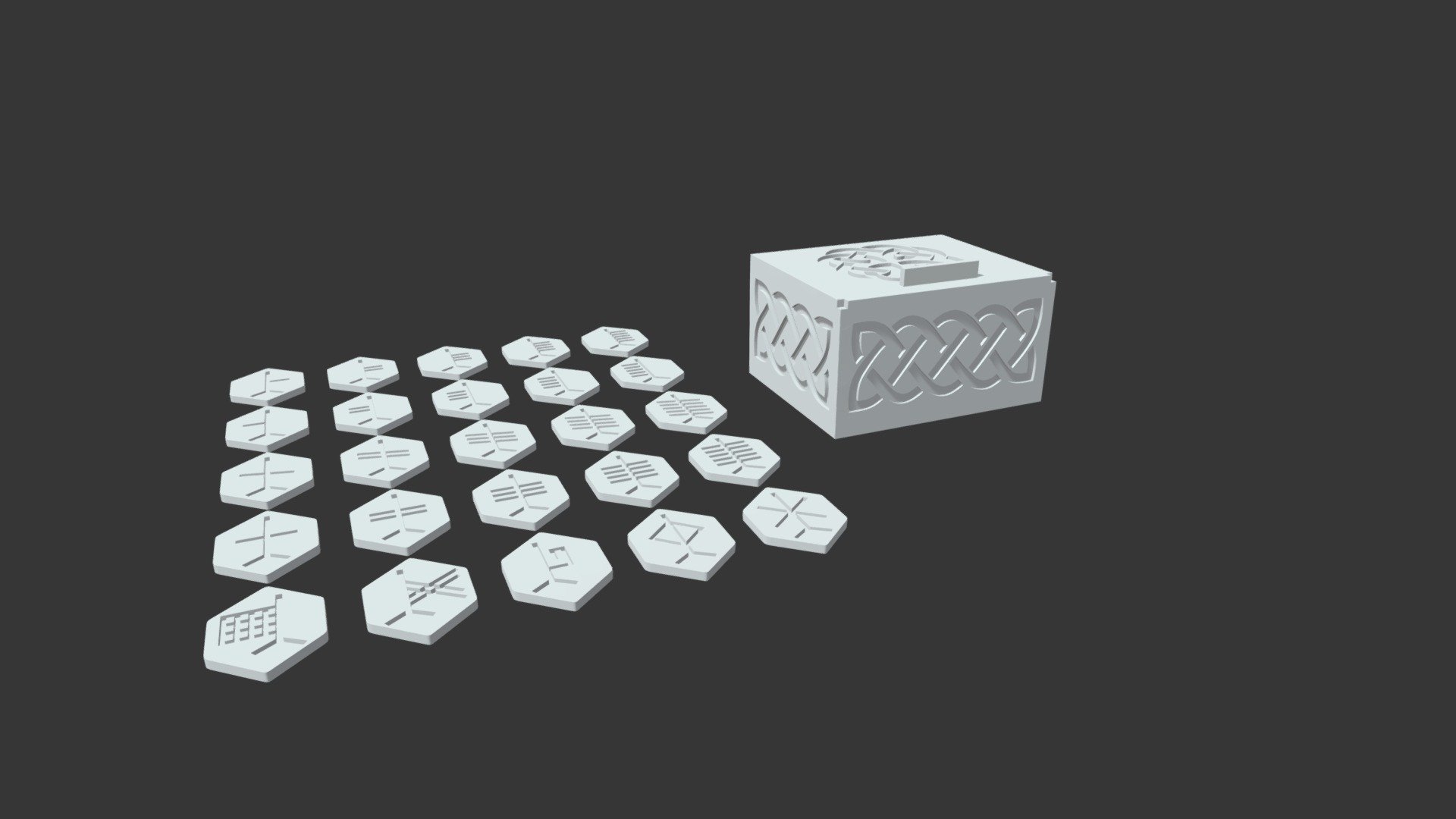 Celtic Ogham Runes 3D Print - Buy Royalty Free 3D model by Arien Fay ...