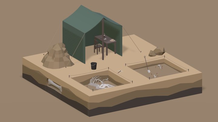 Archaeological site 3D Model