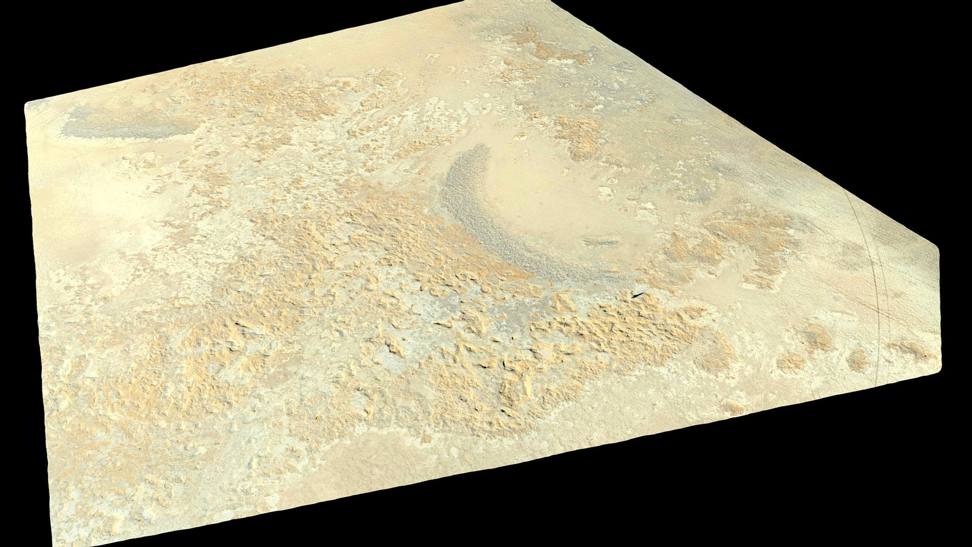 Desert landscape, Mojave, CA (3D Mesh)