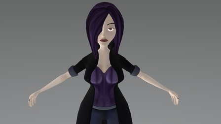 Female Character Model 3D Model