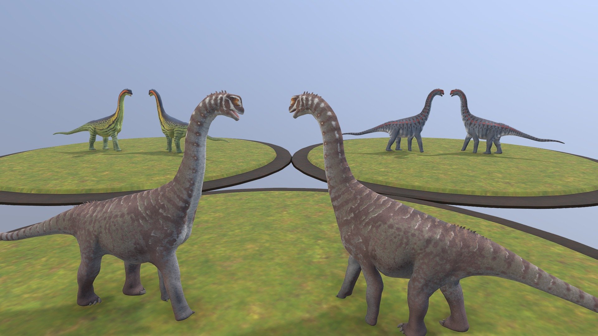 Europasaurus Statue color concepts