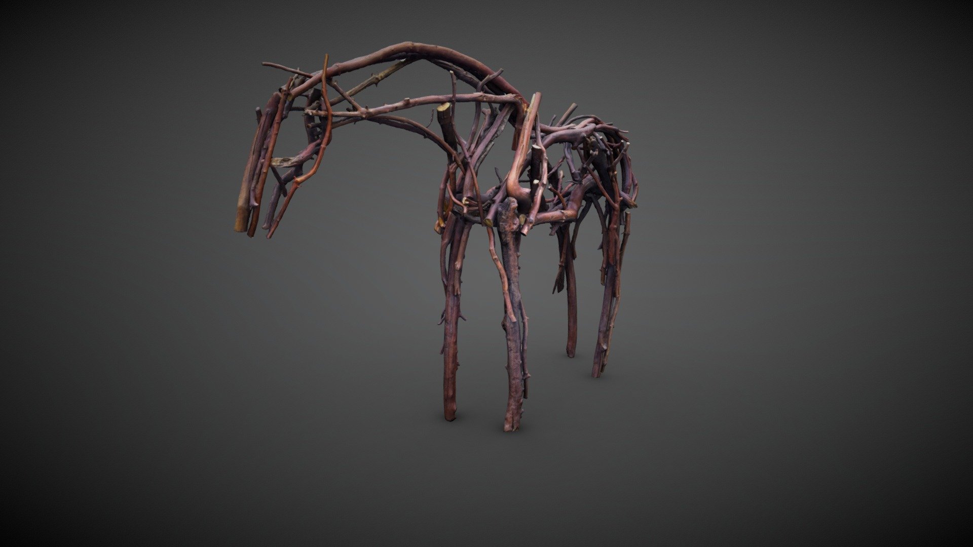 Redstick by Deborah Butterfield — Sketchfab embed 3D viewer