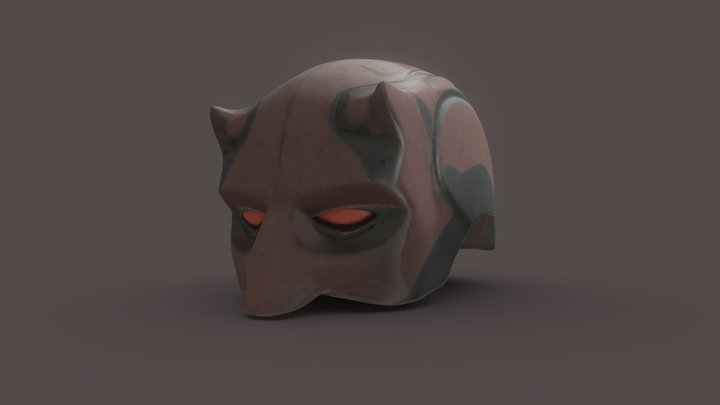 DareDevil Helmet 3D Model