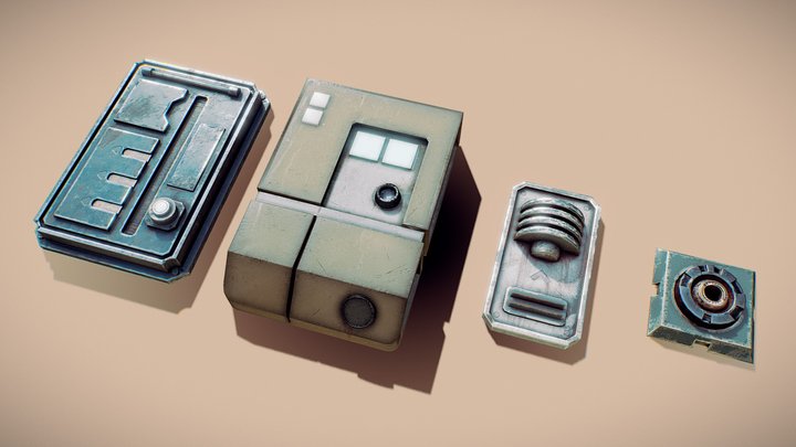Sci-Fi Props / Star Wars Props 1 3D Model