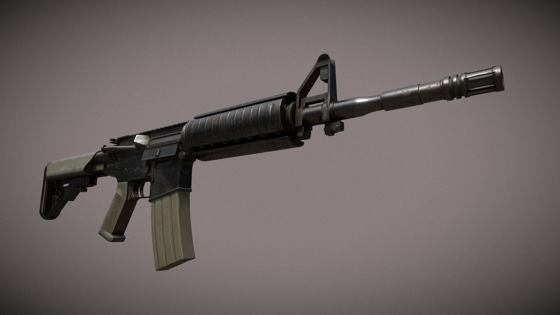 M4a1 rifle - 3D model by jotar [8b7d322] - Sketchfab