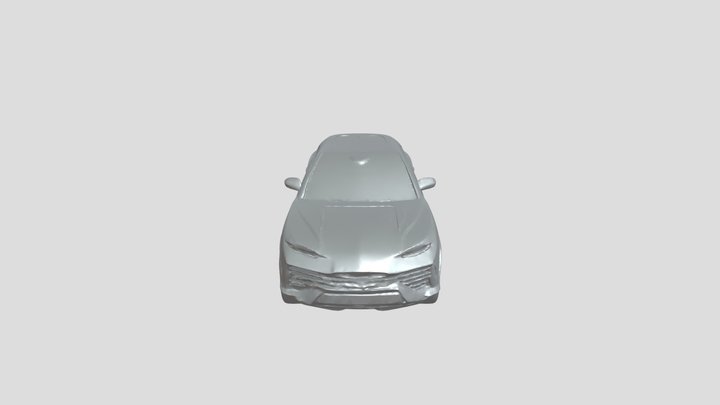 black luxury SUV car 3D Model