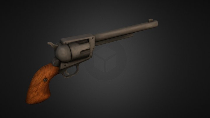 Colt Single Action Army Revolver 3D Model