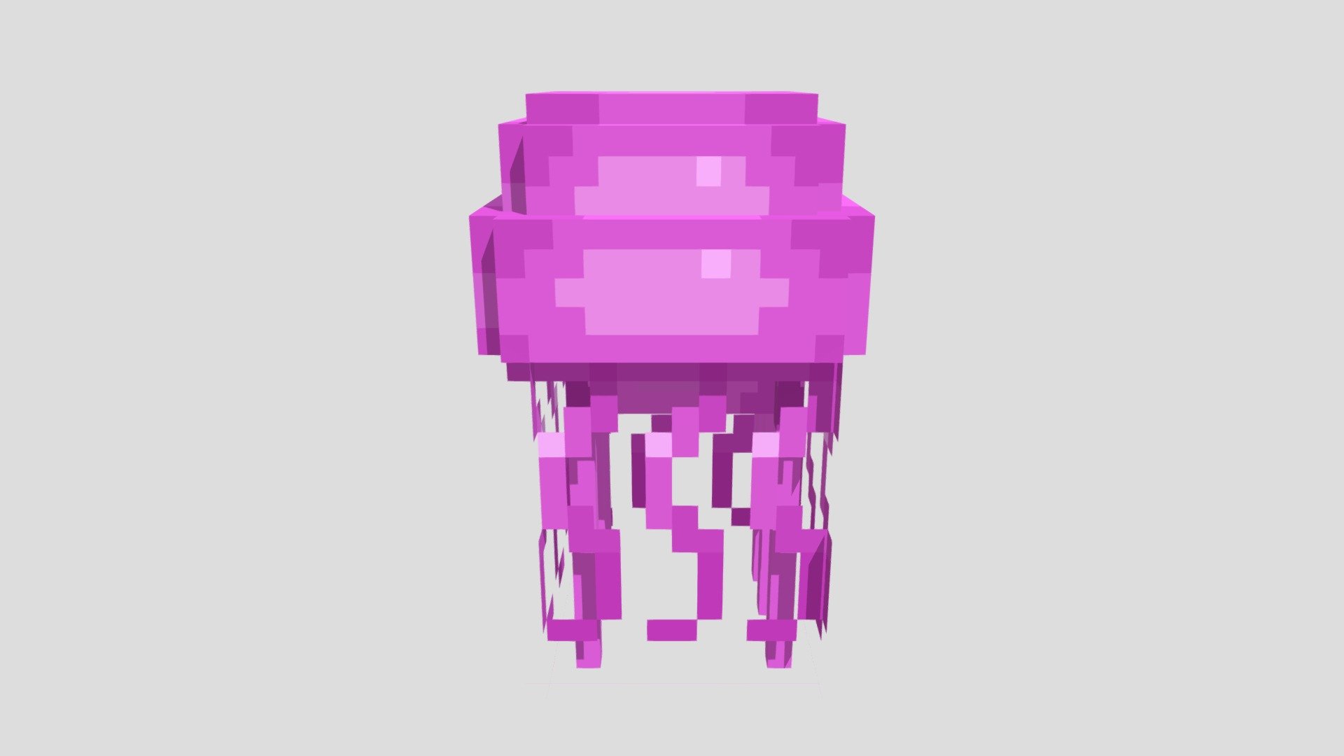 Minecraft Jellyfish - 3D model by thebreadgodrblx [8b7d6d5] - Sketchfab