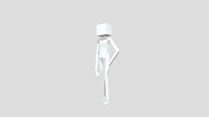 Enderman Humanoid 3D Model