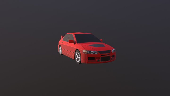 Lancer Evo 9 3D Model