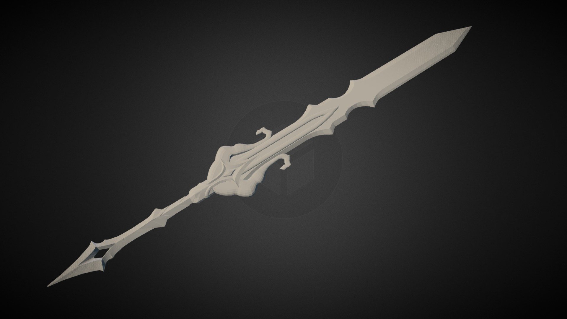 Diablo Sword Concept [WIP] - 3D model by Guillem (@guillempf) [8b7f073 ...