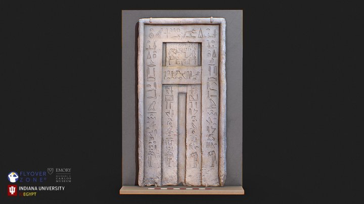 3D rendering of False Door of Hepeti and Her Mother Sahat