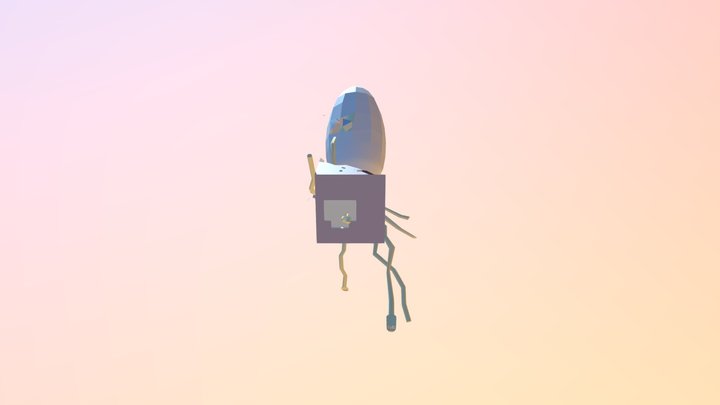 Squid with Basic Texture 3D Model