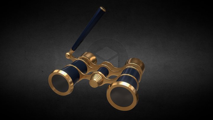Fancy Opera Glasses 3D Model
