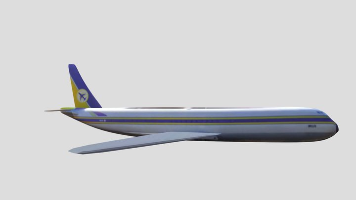 Airplane- Low-Poly 3D Model