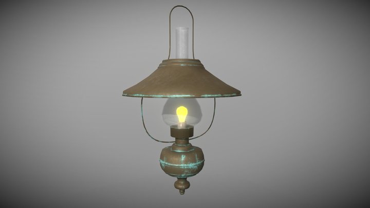 Low-Poly Lamp 3D Model