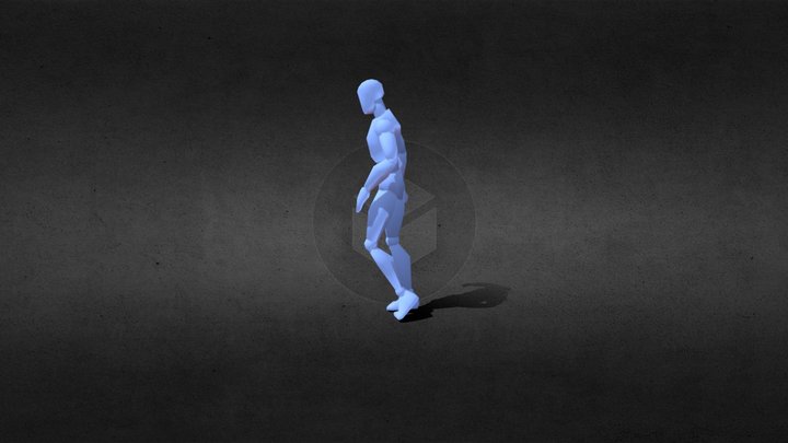 664230048 human model (Moonwalk) 3D Model