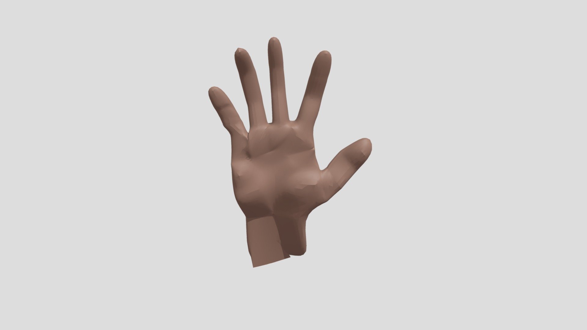 Download gratuito del modello di mano 3d