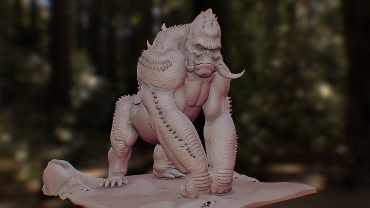 Gorilla WIP 3D Model