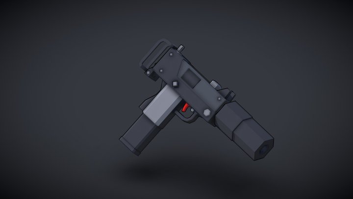 Mac 10 Sub Machine Gun – Free 3D Model STL