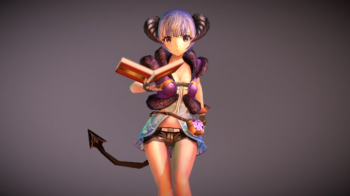 Akuma girl 3D Model