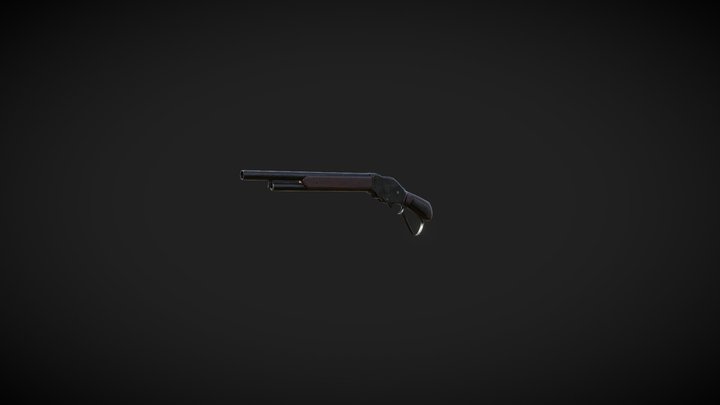 Winchester 1887 3D Model