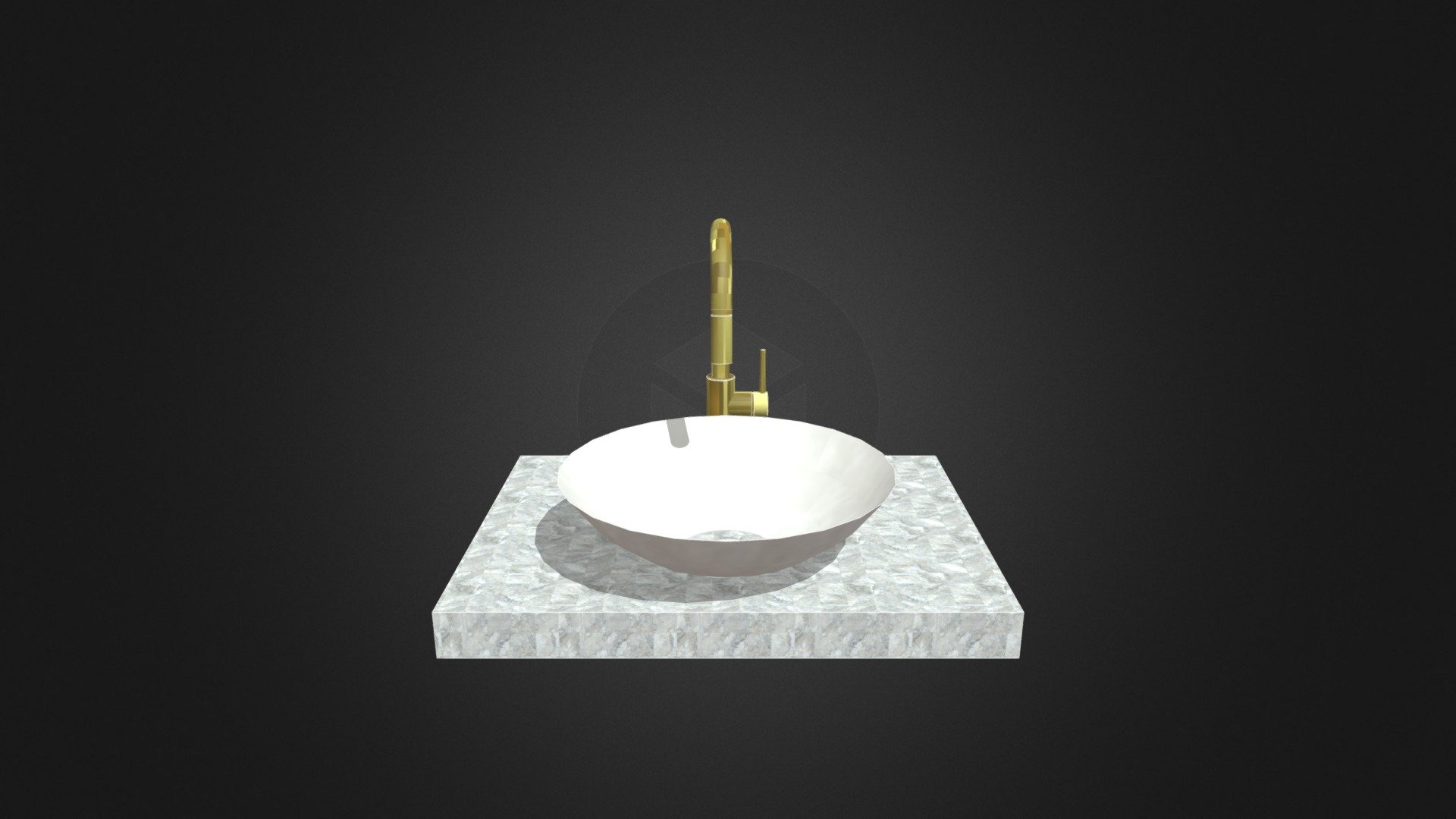 Suspended Bathroom Sink Download Free 3D model by shirlanne [8b89490