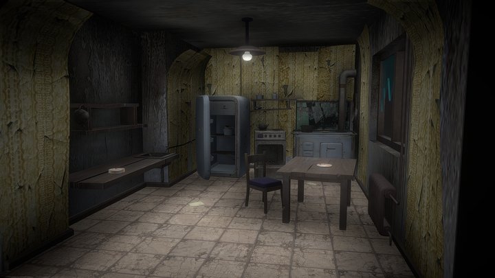 forgotten kitchen. Day 4 3D Model