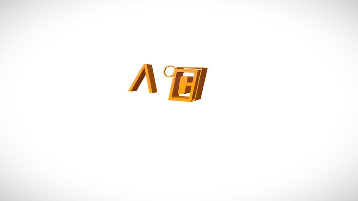 Λ°C logo 3D 3D Model