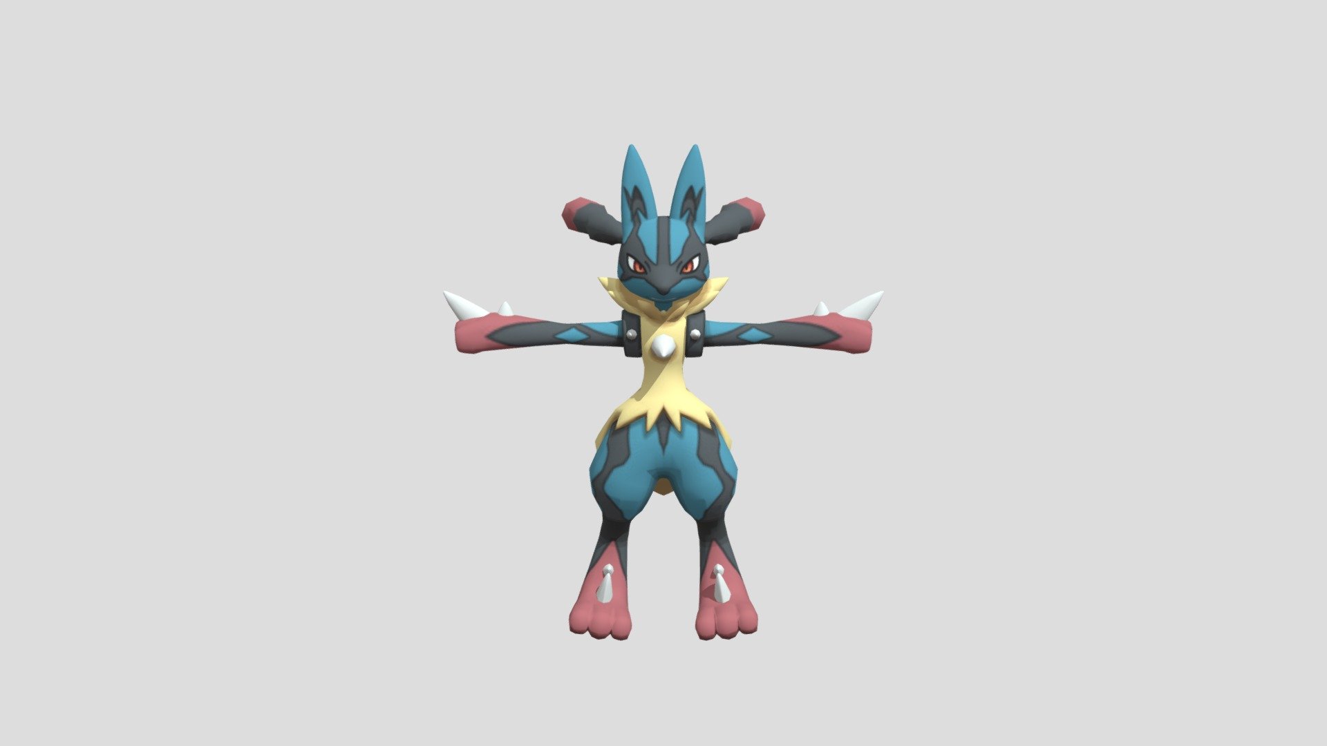 Mega Lucario - Download Free 3D model by Jack alsrei (@jpanz0132 ...