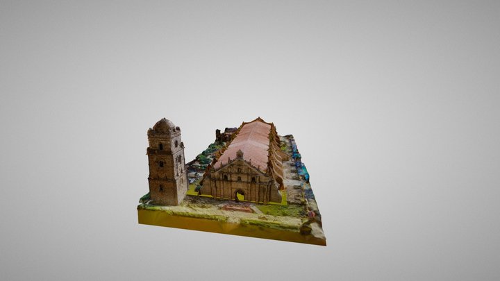 Church of San Agustin 3D Model