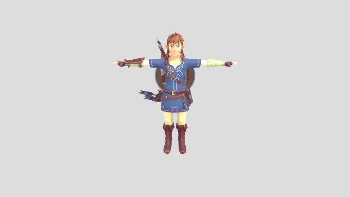 link-breath-of-the-wild-free-download 3D Model