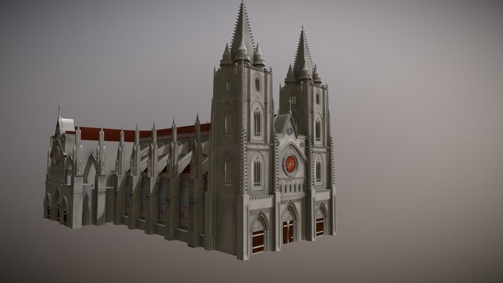 Gothic cathedral 3D Model