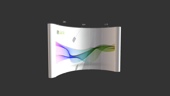 P300 Curved 3x5 3D Model