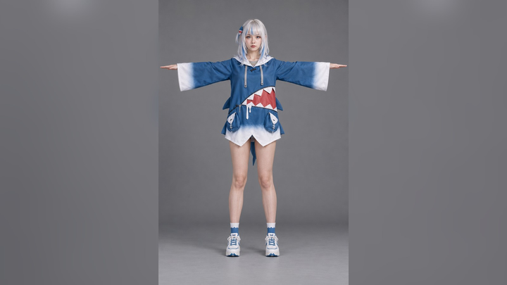 Gawr Gura (Hololive Vtuber) Realistic 3D Model