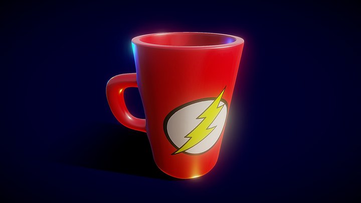 Flash Heroe cup 3D Model