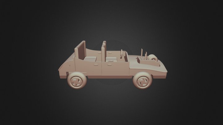 Car flying - Carro voando 3D Model