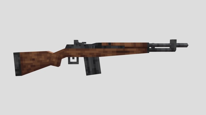 Beretta BM-62 low poly 3D Model